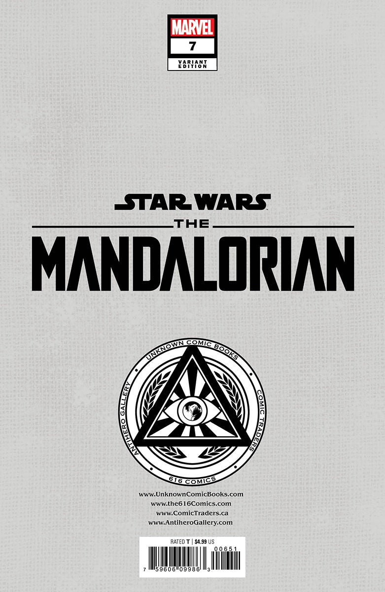STAR WARS: THE MANDALORIAN #7 UNKNOWN COMICS KAARE ANDREWS EXCLUSIVE VAR (01/11/2023)