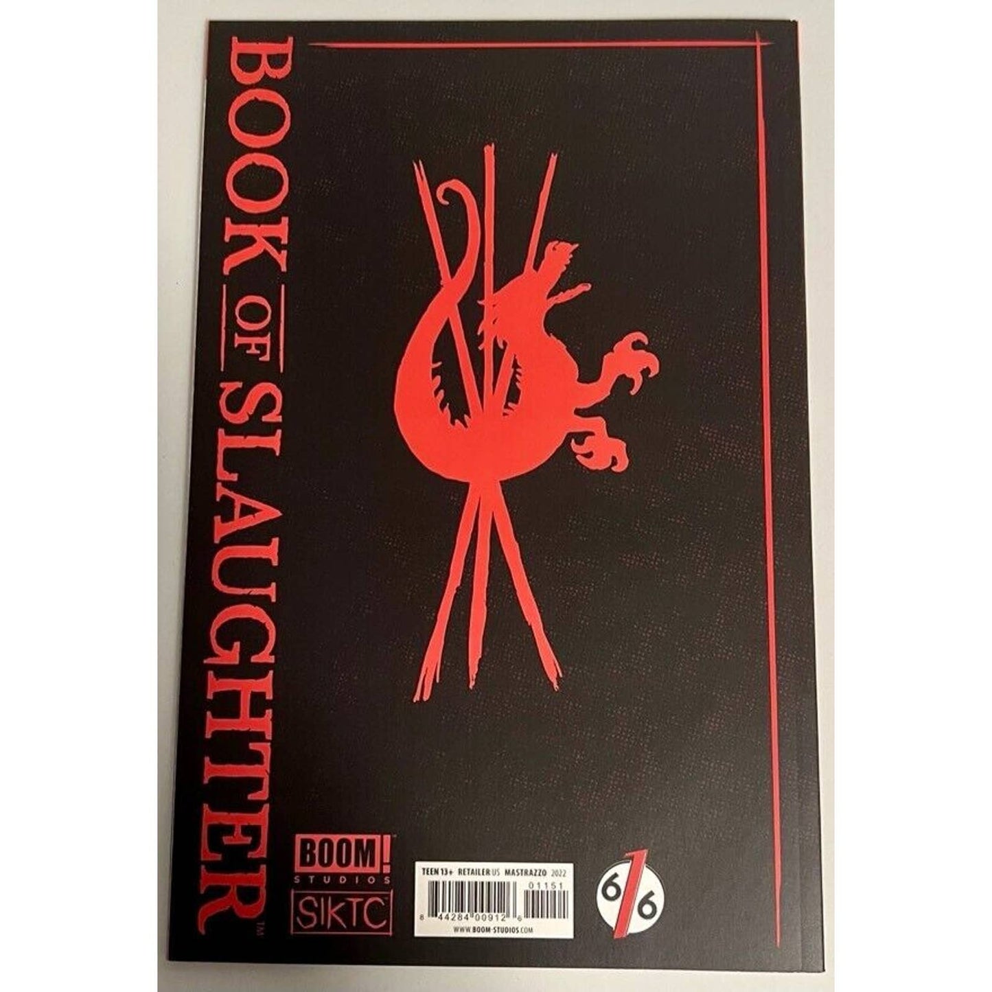 🔥 BOOK OF SLAUGHTER #1 MARCO MASTRAZZO 616 Comics Virgin Variant