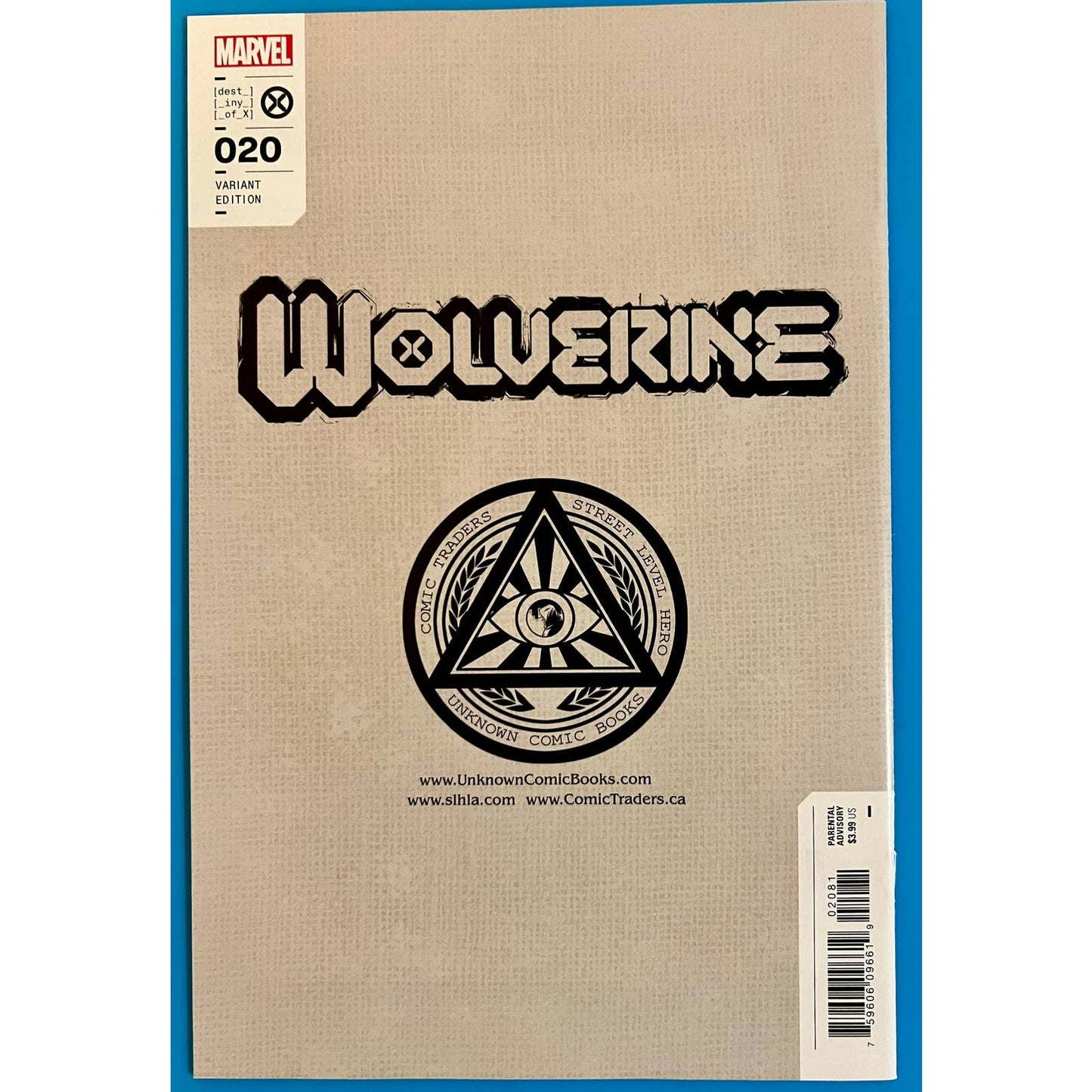 Wolverine #20G  Alan Quah Trade Dress 3000 copies Unknown Comic Books Variant