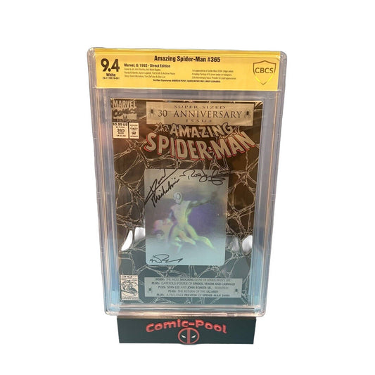 Amazing Spider-Man #365 signed CBCS 9.4 Pepoy, Michelinie & Leonardi