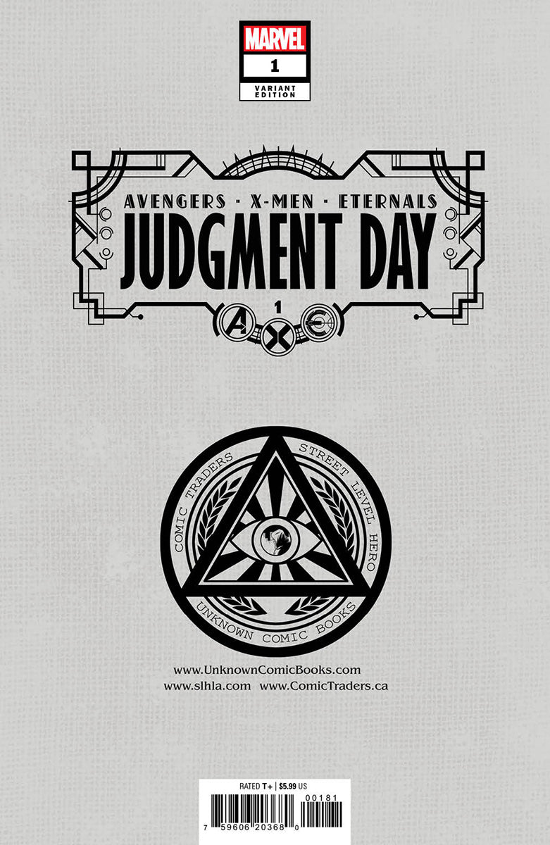 A.X.E.: JUDGMENT DAY #1 [AXE] UNKNOWN COMICS DAVID NAKAYAMA HELLFIRE EXCLUSIVE VAR (07/20/2022) **Item(s) may be a preorder and will not ship until or after the street date posted in the title.** A.X.E.: JUDGMENT DAY 1 [AXE]MARVEL PRH(W) Kieron Gillen (A)