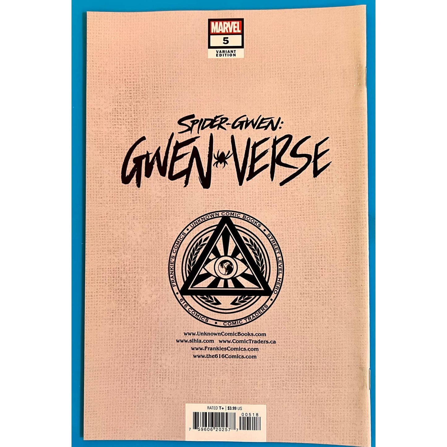 Spider-Gwen: Gwenverse #5 D Greg Land Homage Virgin Variant