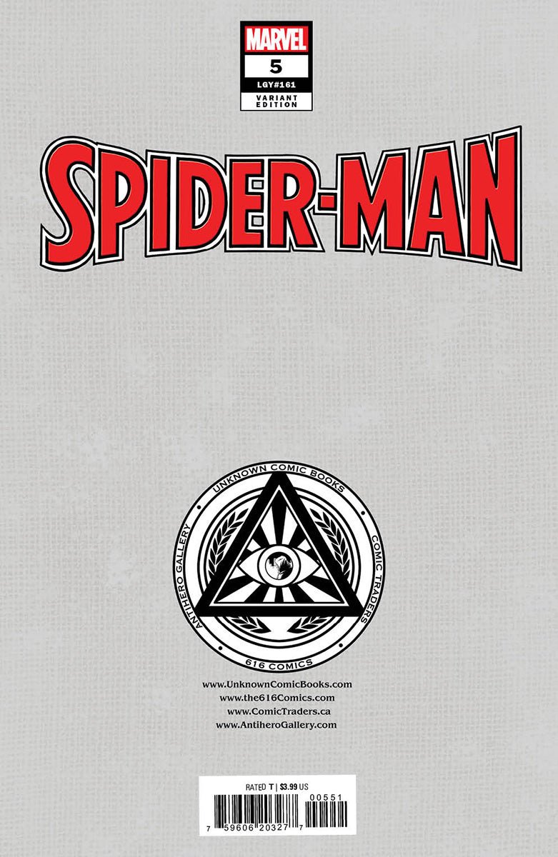 SPIDER-MAN #5 UNKNOWN COMICS DELL'OTTO EXCLUSIVE VAR (02/15/2023)