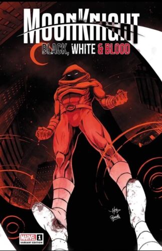 🔥🌙 MOON KNIGHT BLACK WHITE BLOOD #1 CREEES Unknown 616 Trade Dress Variant