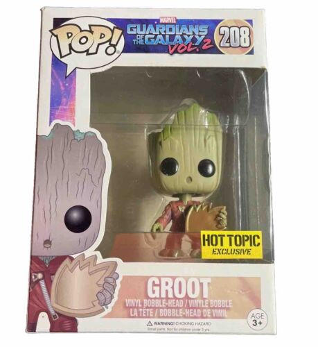 Funko Pop! Vinyl: Marvel - Groot (w/ Patch) - Hot Topic (HT) (Exclusive) #208