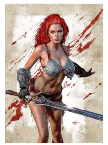 SAVAGE RED SONJA #1 (MARCO TURINI EXCLUSIVE BLOODY VIRGIN VARIANT) ~ Dynamite