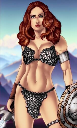 Hugo DE Oliveira Art Red Sonja One LTD 50 2023 Print