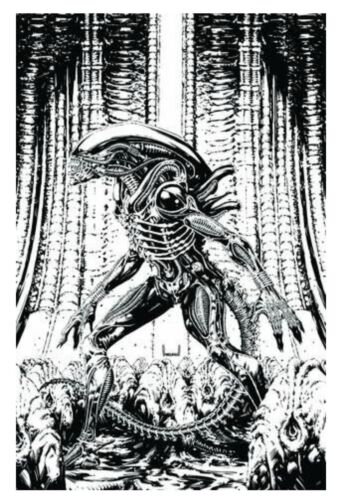 ALIEN #1 Kael Ngu Exclusive B&W Sketch Virgin Variant - Frankie’s/Golden Apple