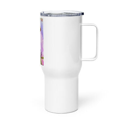 Travel mug with a handle