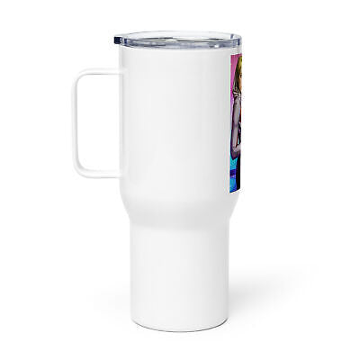 Travel mug with a handle