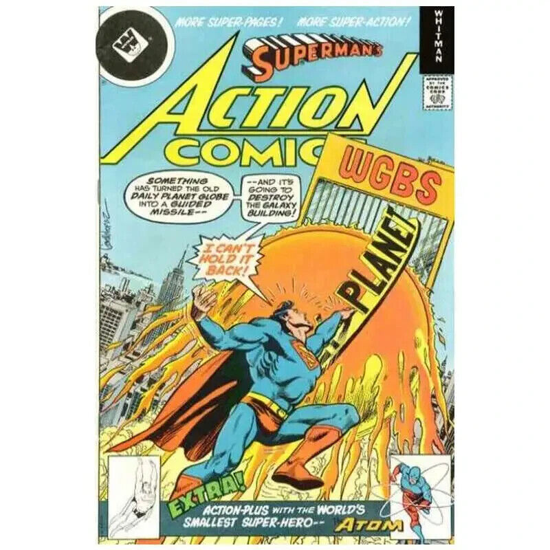 Action Comics (1938 series) #487 **Whitman** in Fine condition. DC comics