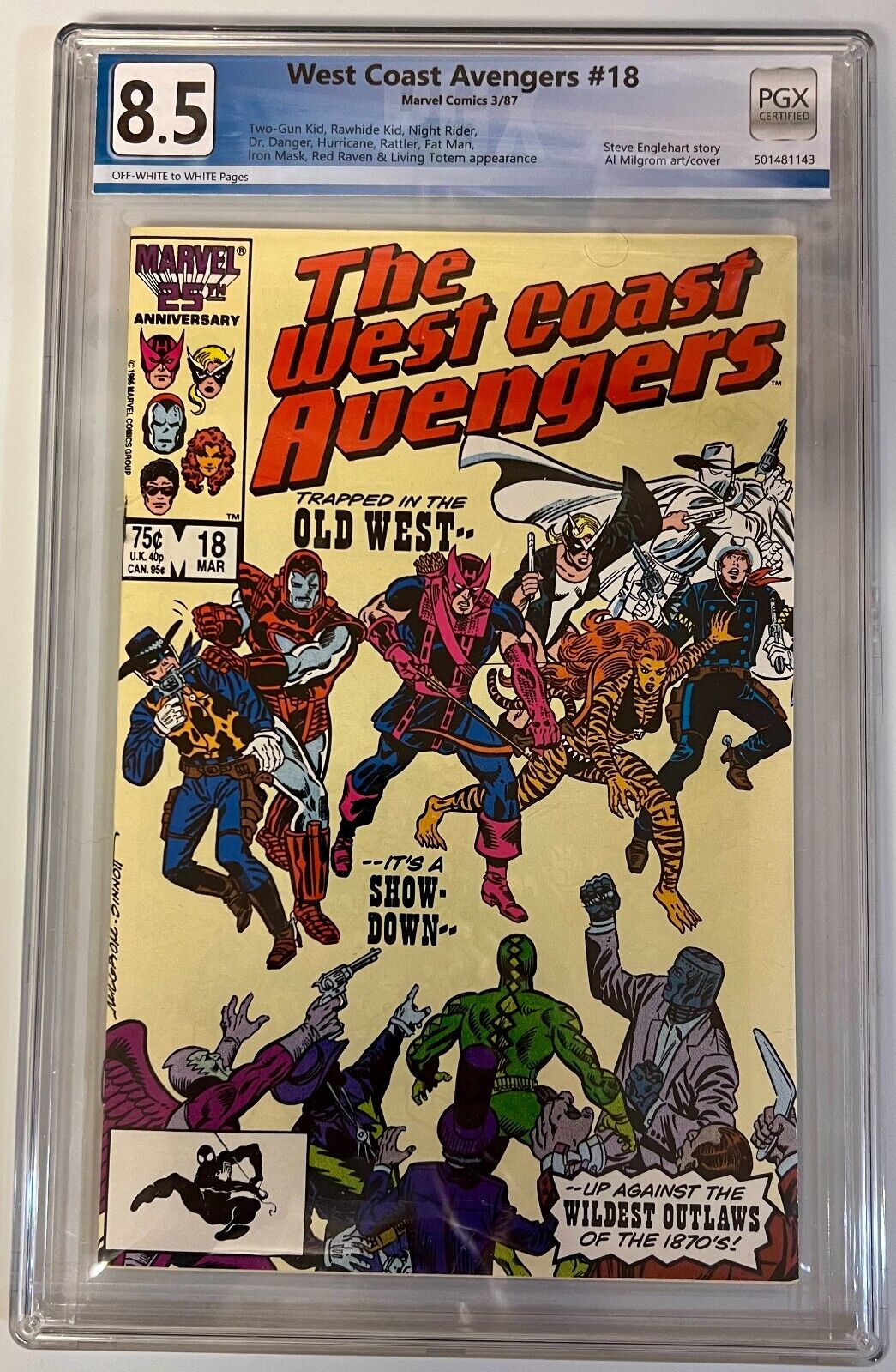 West Coast Avengers #18 PGX  8.5 (1987)