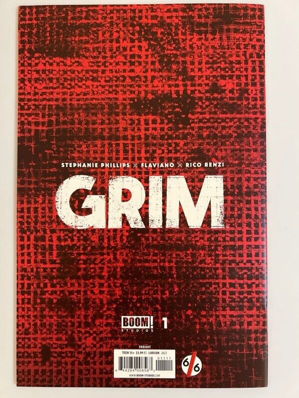 🚨🔥 GRIM #1 ABIGAIL LARSON 616 Exclusive Variant LTD 1000 BOOM Studios