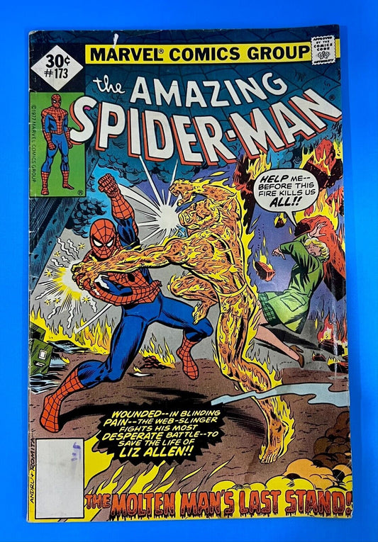 Amazing Spider-Man #173 Marvel Comic 1977 Whitman Variant