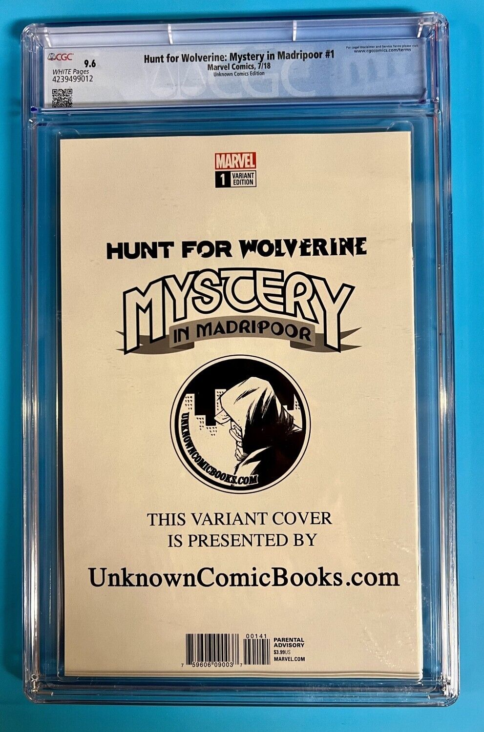 Hunt for Wolverine Mystery in Madripoor 1 UNKNOWN.A CGC 9.6 2018 4239499012