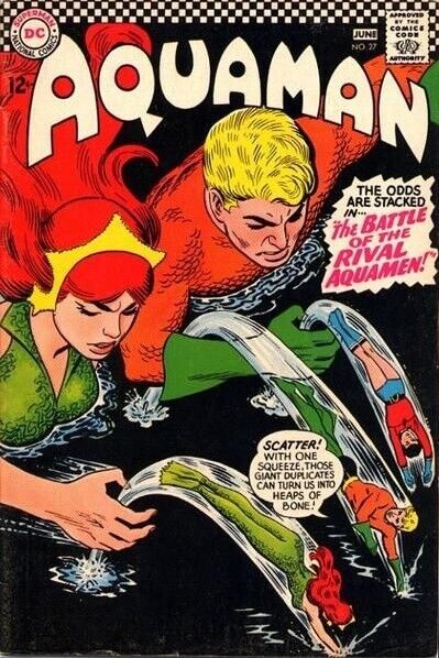 Aquaman #27 DC Comics 1966, Rival Aquamen app, Bob Haney, Nick Cardy