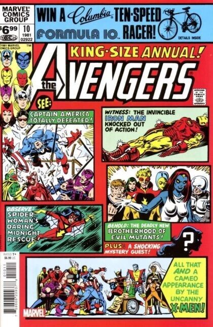 AVENGERS ANNUAL # 10 FACSIMILE FOIL VARIANT MARVEL COMICS 2024