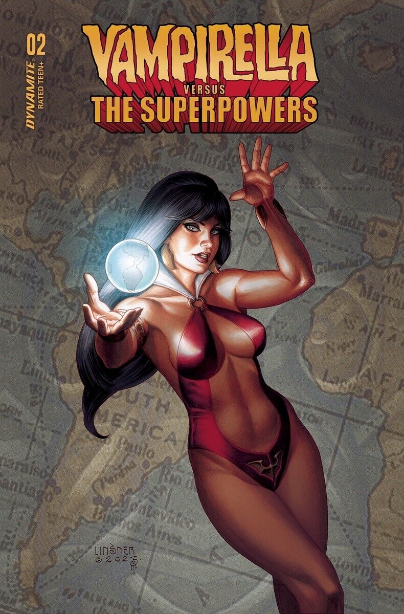 Vampirella vs. The Superpowers #2D Linsner Variant 2023