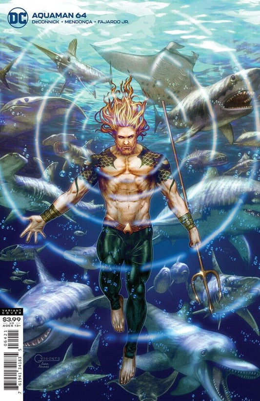 AQUAMAN #64 GILBERT VIGONTE CARD STOCK VARIANT 2020 DC COMICS NM