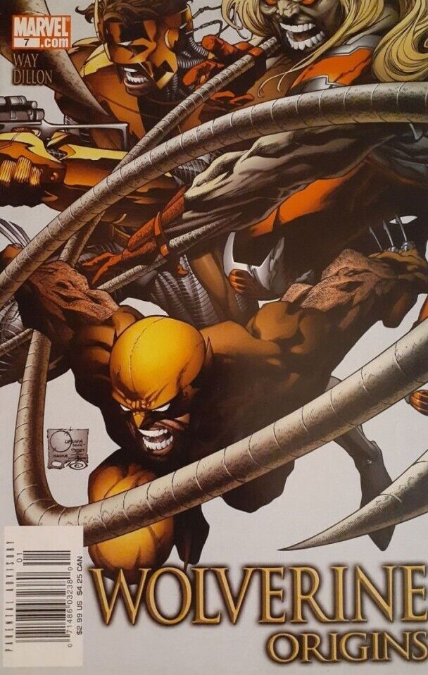 WOLVERINE: ORIGINS 7 RARE NEWSSTAND JOE QUESADA COVER  MARVEL COMICS 2006