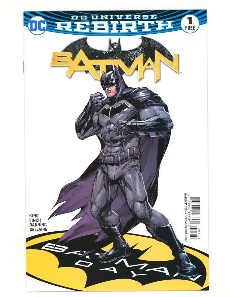 2016 Batman Day DC Comics Rebirth Special Edition 1 David Finch Cover Art FREE