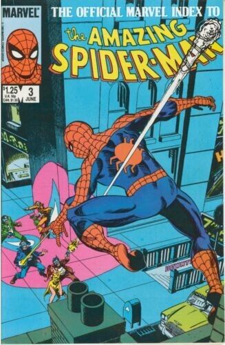 The Official Marvel Index to the Amazing Spider-Man #3 1985 marvel Comic Book 