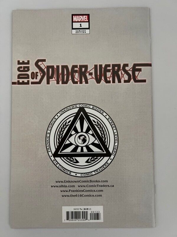 🔥🕷 EDGE OF SPIDER-VERSE 1 TYLER KIRKHAM Unknown 616 Comics Virgin Variant