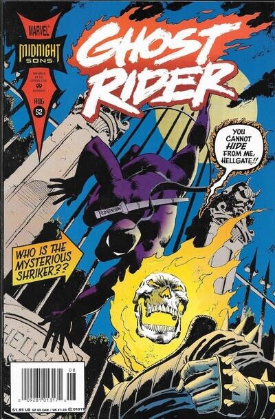 🔥🔥Ghost Rider #52 Newsstand Cover (1990-1998) Marvel🔥🔥