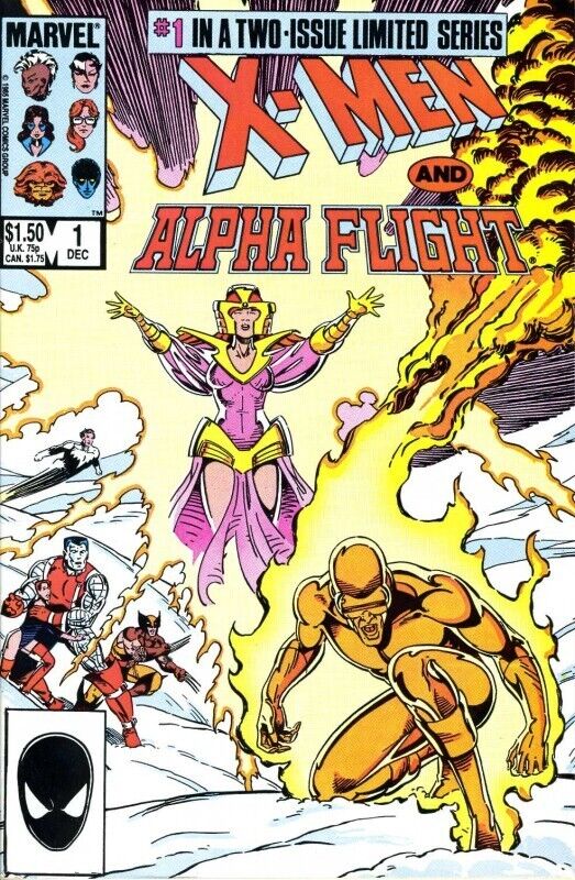 X-Men and Alpha Flight #1  Direct Edition Marvel 1985