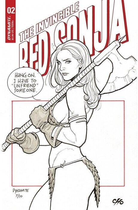 The Invincible Red Sonja #2 Frank Cho Variant Cover