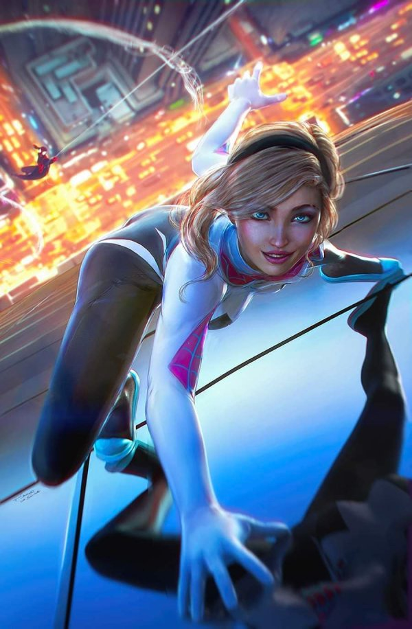 AMAZING SPIDER-MAN #25 (TIAGO DA SILVA EXCLUSIVE SPIDER-GWEN VIRGIN VARIANT)