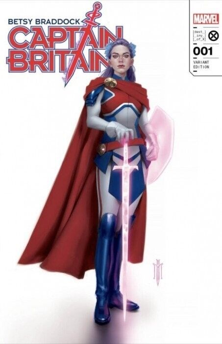 💥 BETSY BRADDOCK CAPTAIN BRITAIN 1 MIGUEL MERCADO Trade Dress Variant