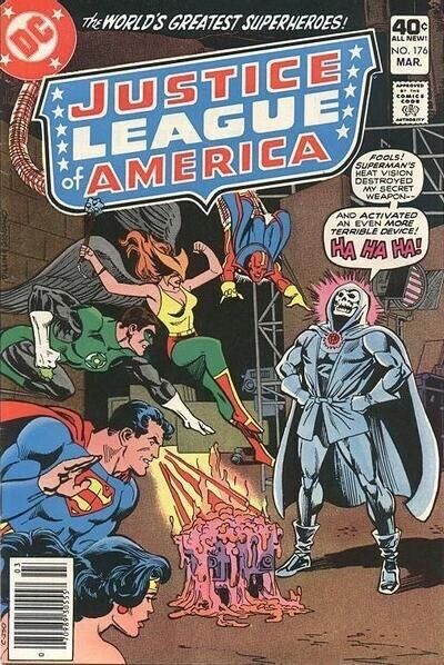 JUSTICE LEAGUE OF AMERICA #176 dc comics 1980 | STOCK PHOTO 7.5