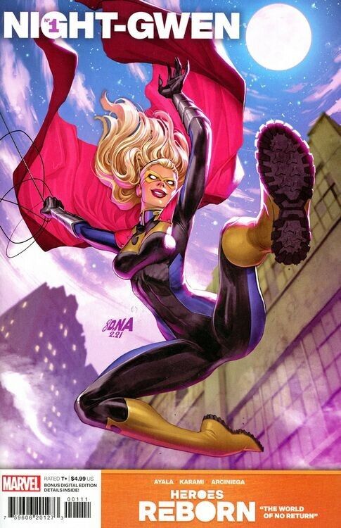 🔥🔥Spider-Gwen🔥🔥Heroes Reborn Night-Gwen #1 David Nakayama Variant🔥🔥