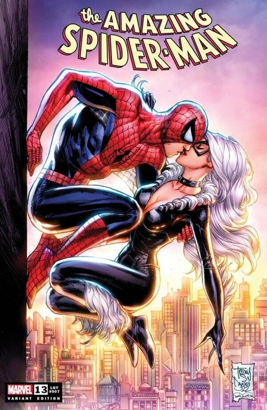 🔥🕷 AMAZING SPIDER-MAN #13 TONY DANIEL Trade Dress Variant BLACK CAT