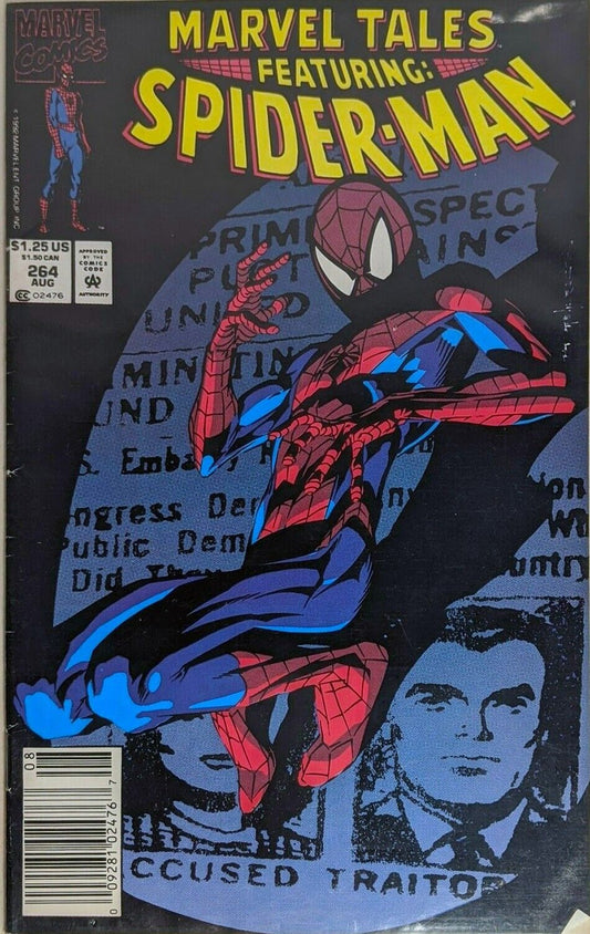 Marvel Tales Featuring Spider-Man #264 Aug 1992 Marvel Newsstand STOCK PHOTO