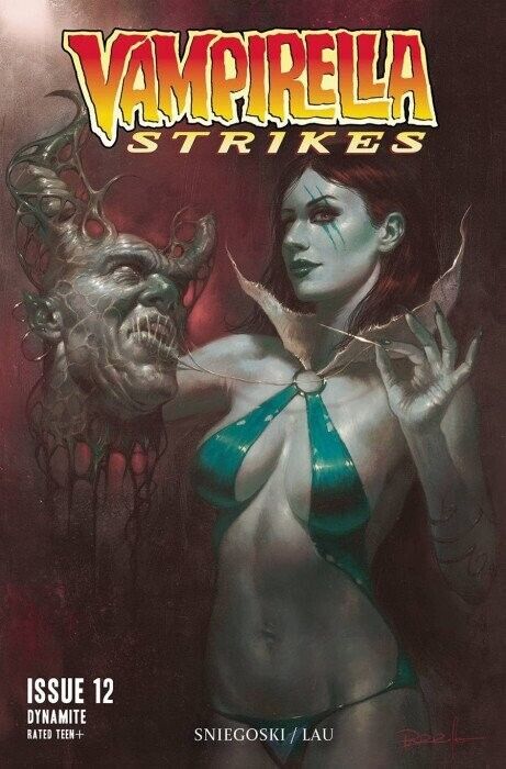 VAMPIRELLA STRIKES #12 (LUCIO PARRILLO UV VARIANT) (2023) ~DYNAMITE!