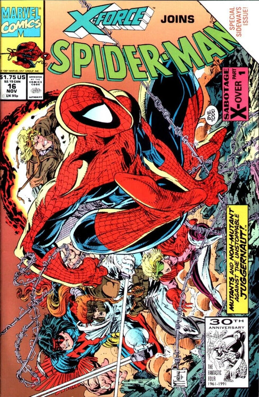 Spider-Man #16 Direct Market Edition ~  1991 Marvel Comics