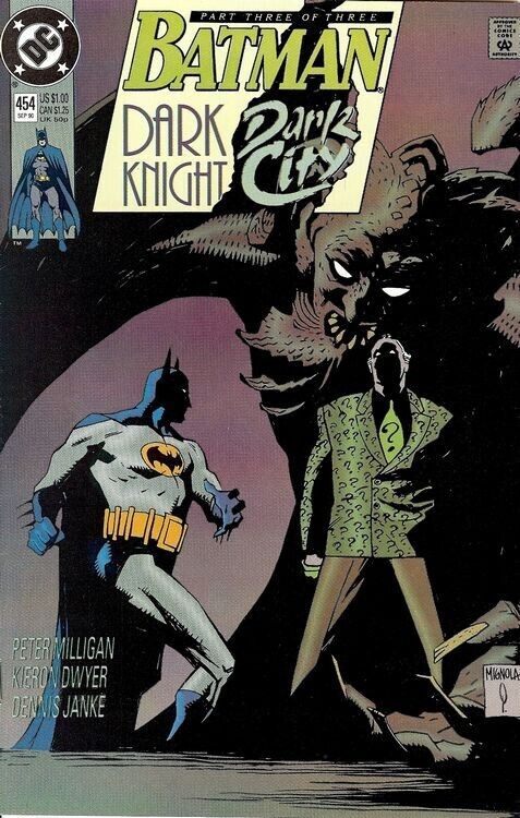 BATMAN #454 DC COMICS (1990) DIRECT EDITION