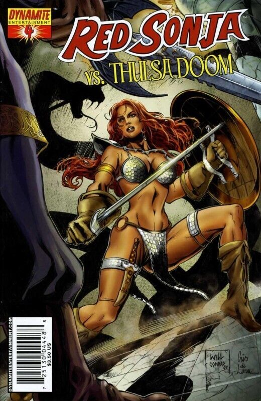 Red Sonja Vs Thulsa Doom # 4 Will Conrad Variant Cover B Dynamite Comics 2006