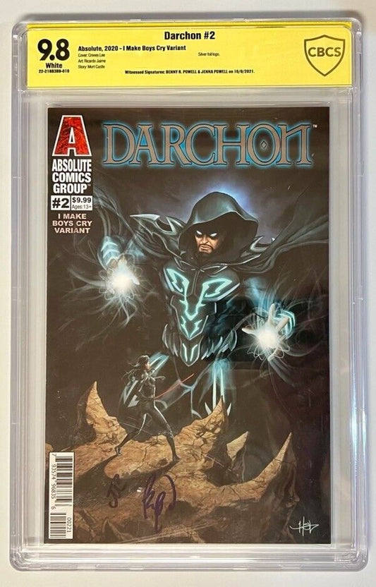 Darchon #2 Variant CREEES I Make Boys Cry Holo Foil  CBCS Signature Graded 9.8