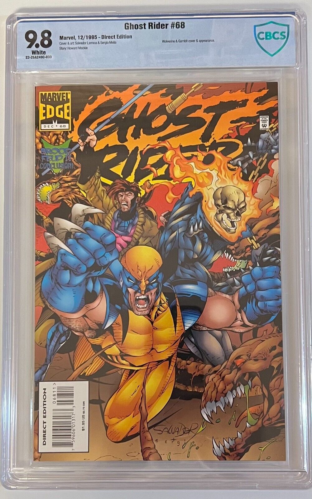 GHOST RIDER  2ND SERIES  # 68   CGC 9.8   1995