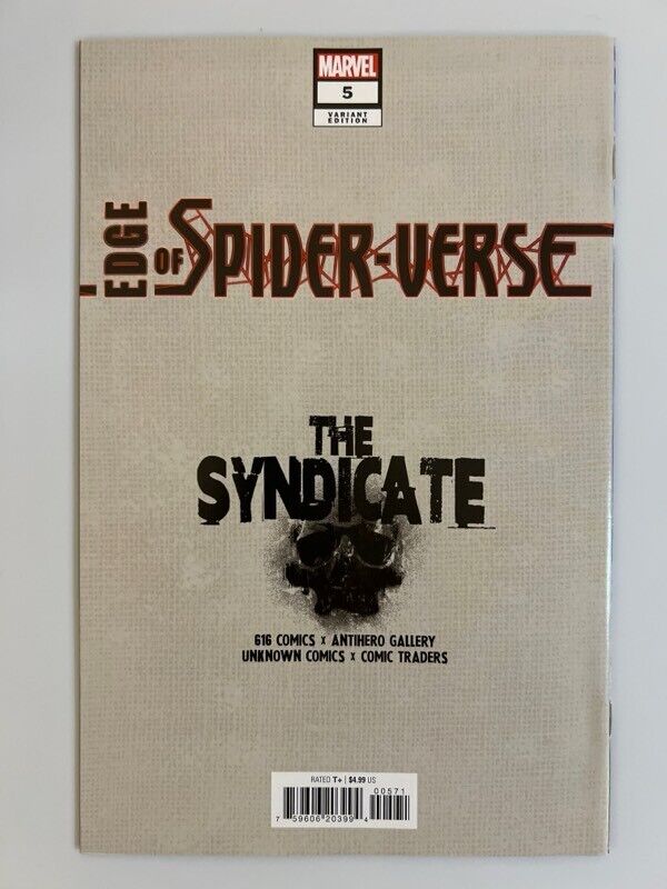 🔥🕷 EDGE OF SPIDER-VERSE #5 ANACLETO 616 Trade Dress Variant WEB-WEAVER