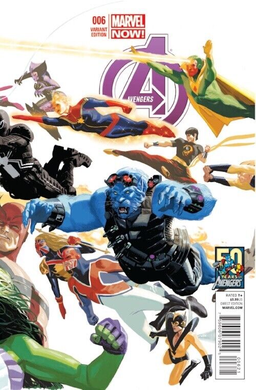 Avengers #6 Variant Acuna 50 Year Anniversary Connecting Cover Marvel 2013