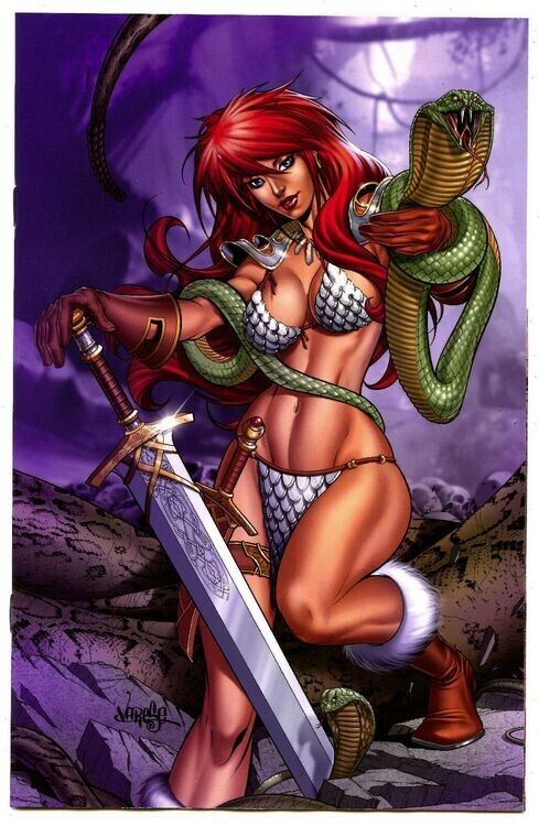 Red Sonja 1 (2019) Dynamite Power Comicon Jose Varese Virgin LTD500