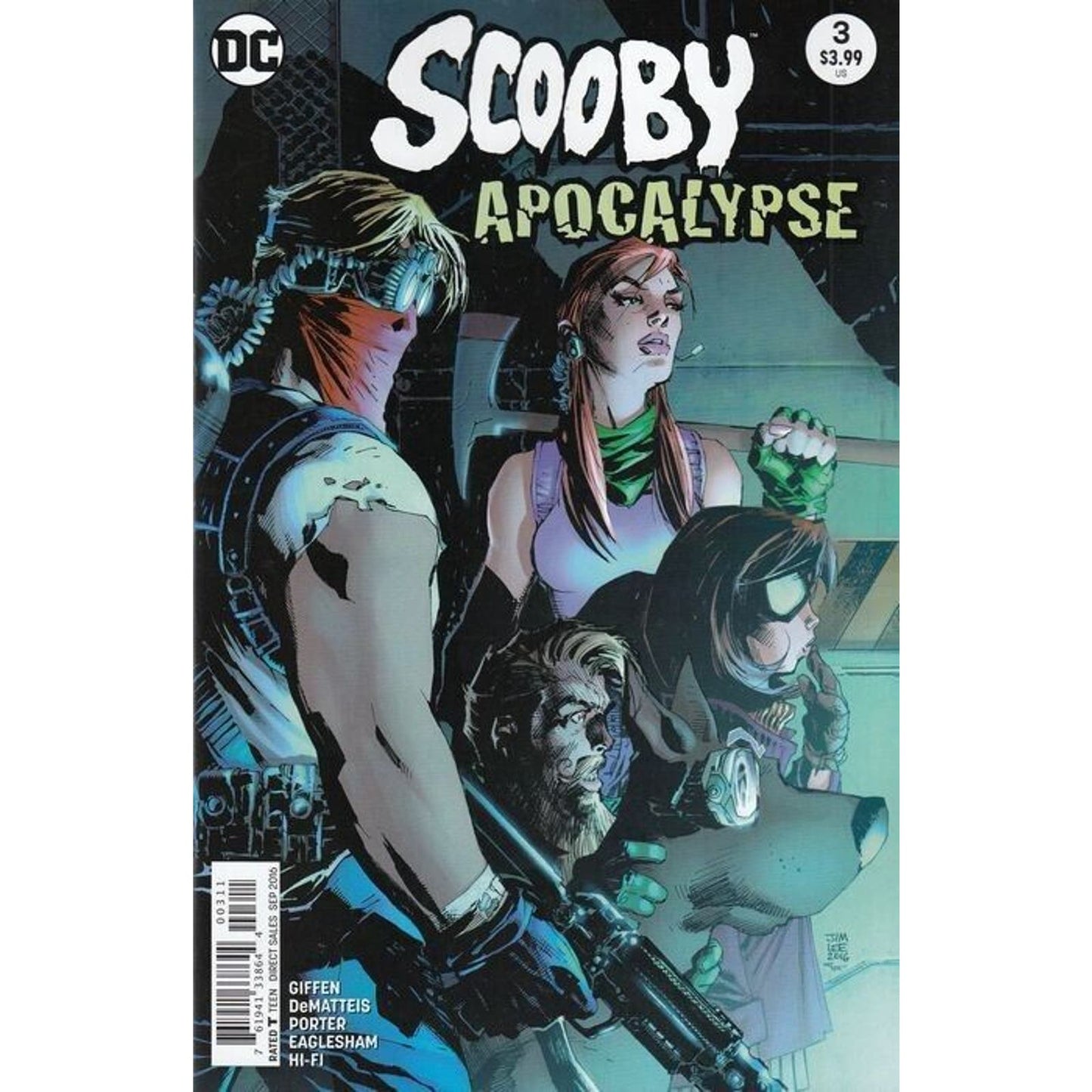 DC Comics Scooby Apocalypse #3 Jim Lee Cover Comic Book